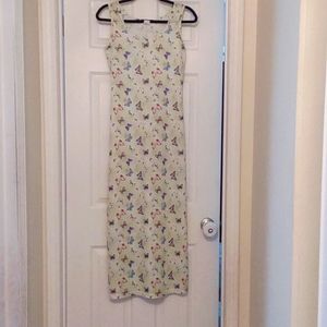 Aqua Blues Vintage 90s Y2K Maxi Dress , Small , Light Green